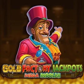 Gold Factory Jackpots Mega Moolah slot icon by Aurum Signature Studios, available at WinLion Casino