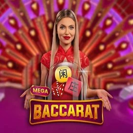 Mega Baccarat game by Pragmatic Play – logo hosted on WinLion Casino
