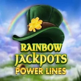 Rainbow Jackpots Power Lines slot logo by Red Tiger Gaming at WinLion Casino